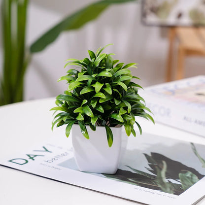 Artificial Plants with Plastics Pots Perfect Greenery for Home Decorationsoffice Desk Living Room and Bedroom Decoration